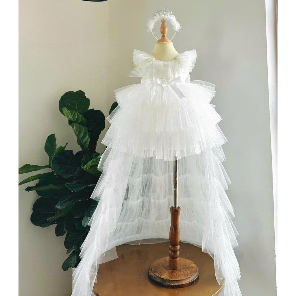 White Fairy Mermaid Princess Dress
